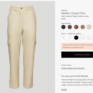 Aritzia Melina Pant in Sand  | Modern Cargo | Size 0
